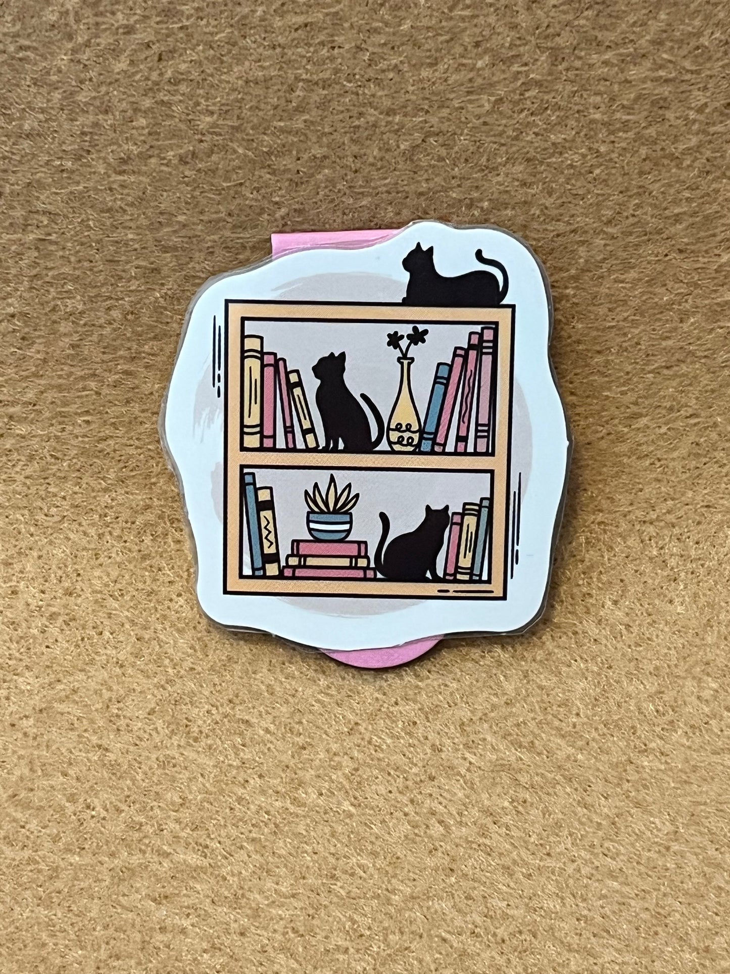 Pink cat shelf