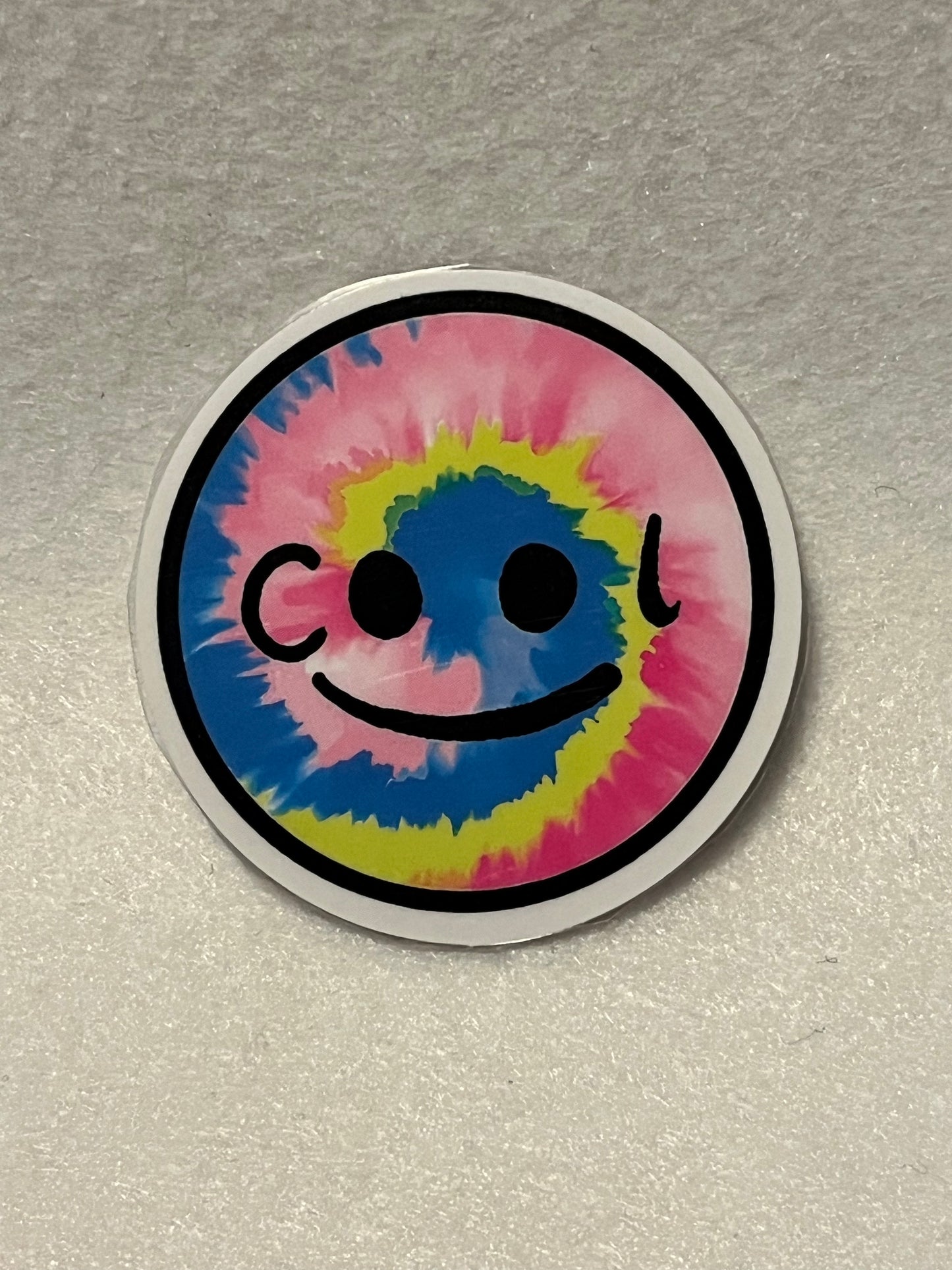 Tie dye smiley