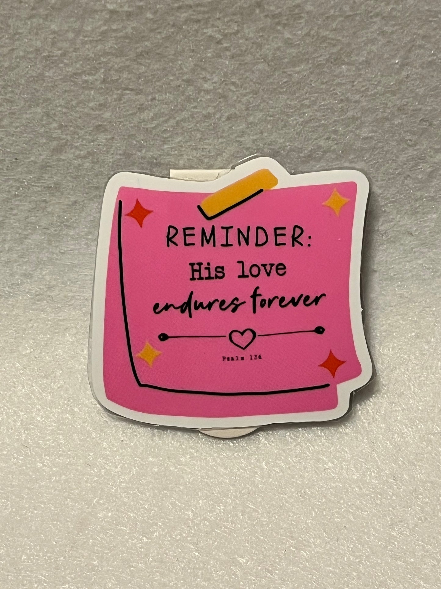 His love endures forever