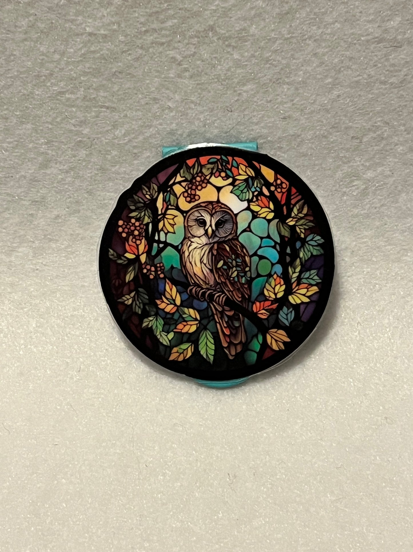 Stained glass owl