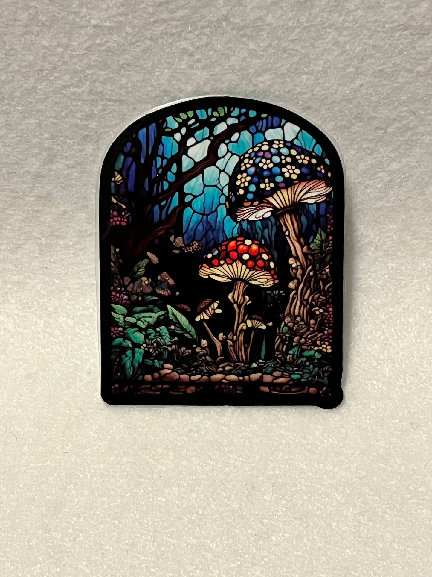 Stained glass mushroom