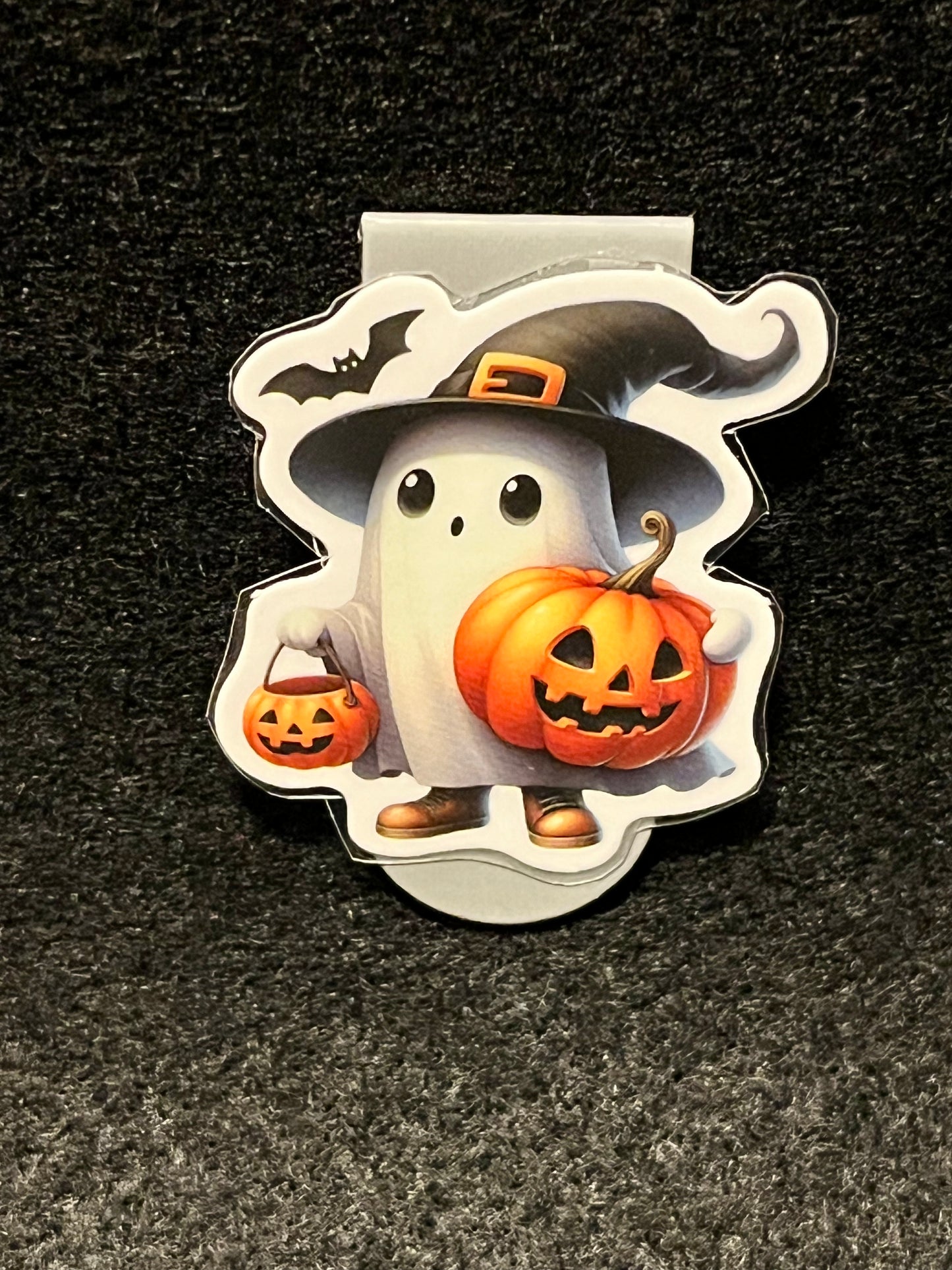 Trick-or-treating ghost