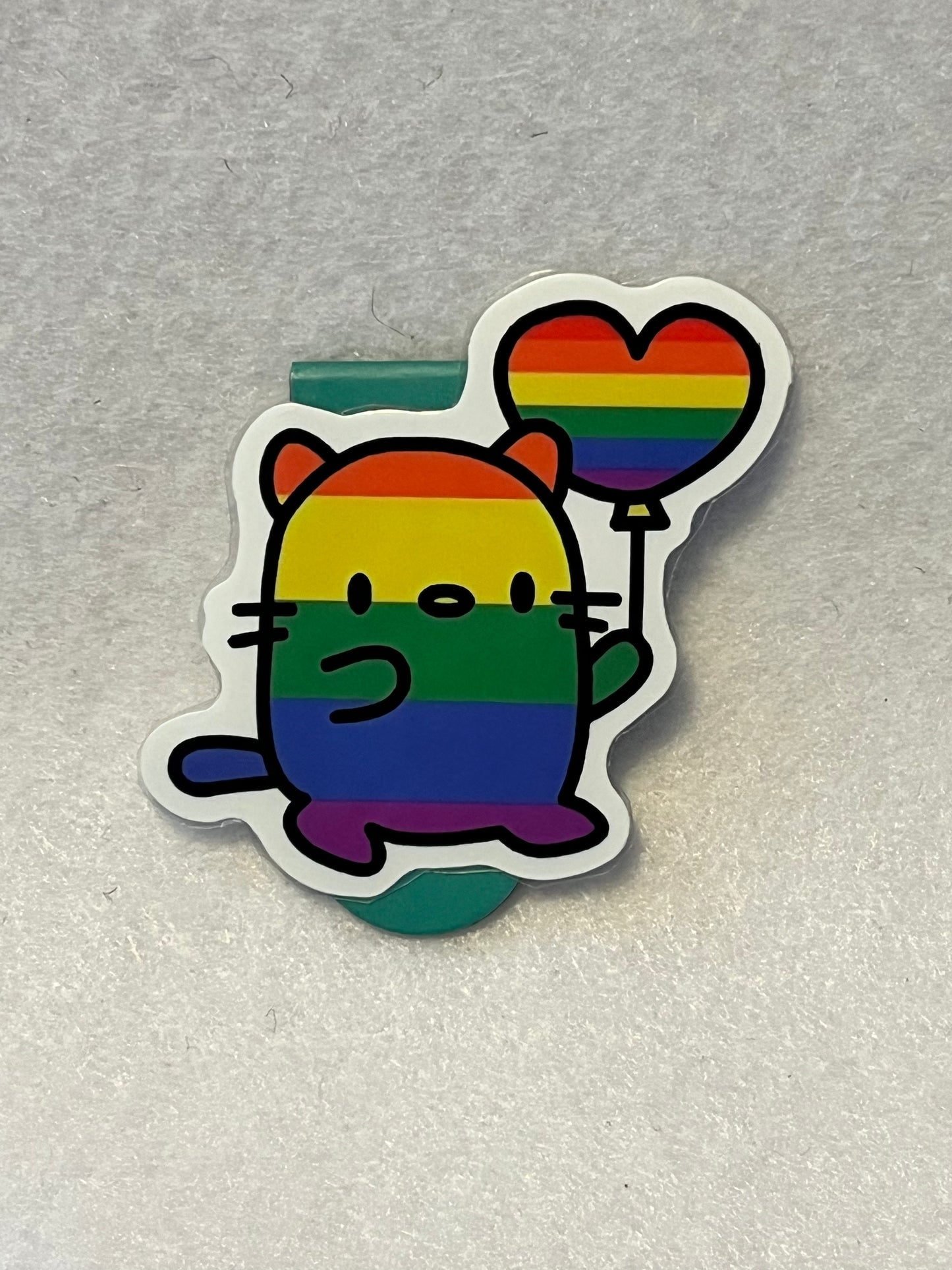 Pride, cat and balloon