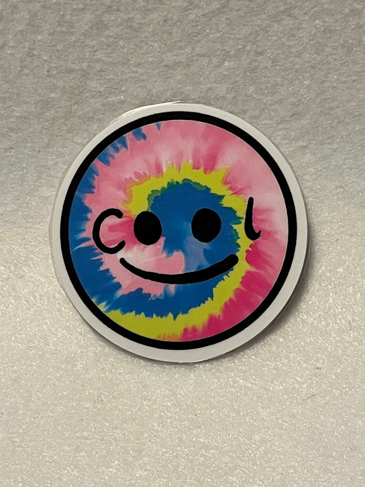 Tie dye smiley