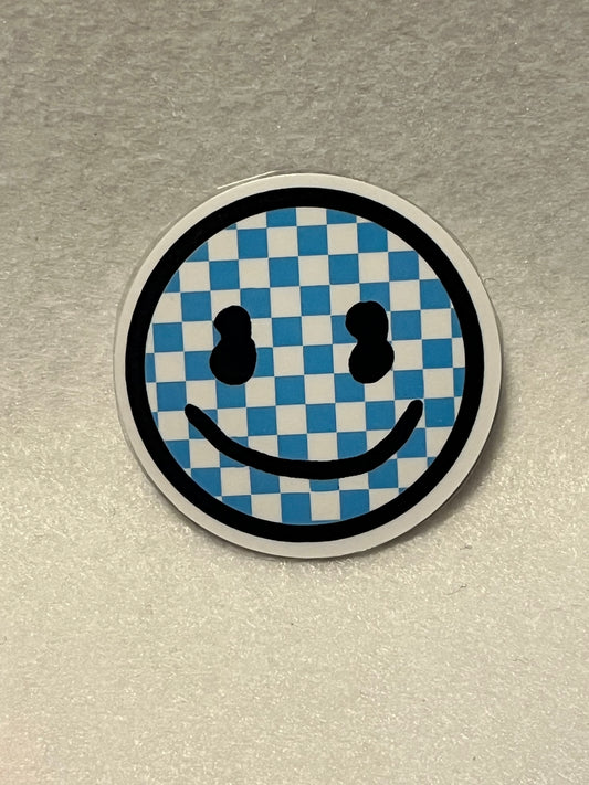Blue check smiley