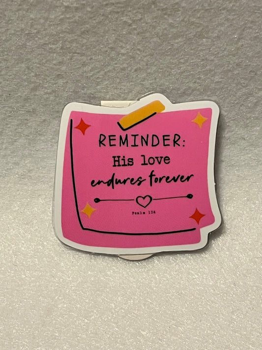 His love endures forever