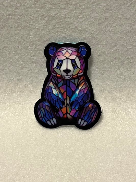 Stained glass panda