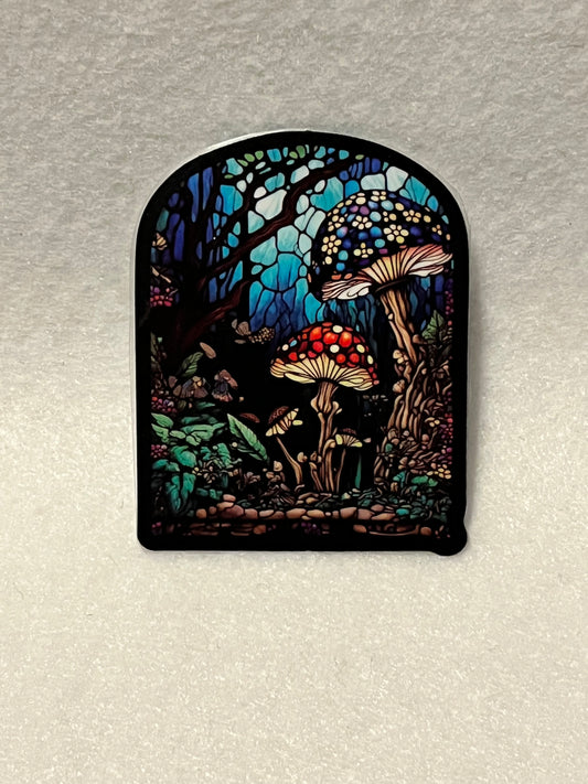 Stained glass mushroom