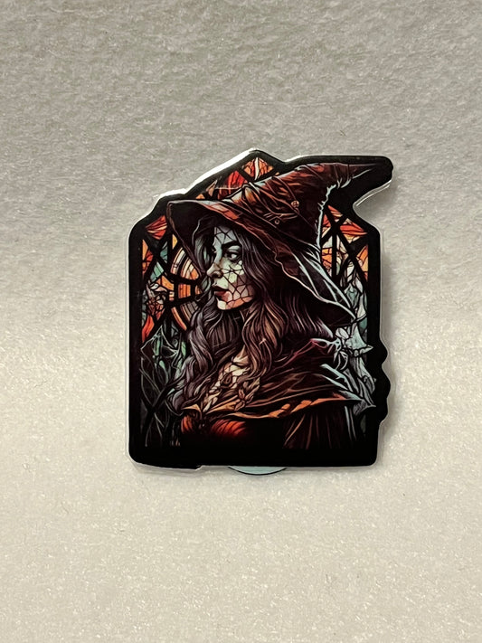 Stained glass witch