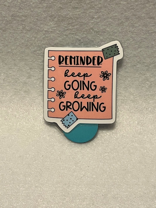 Keep going keep growing