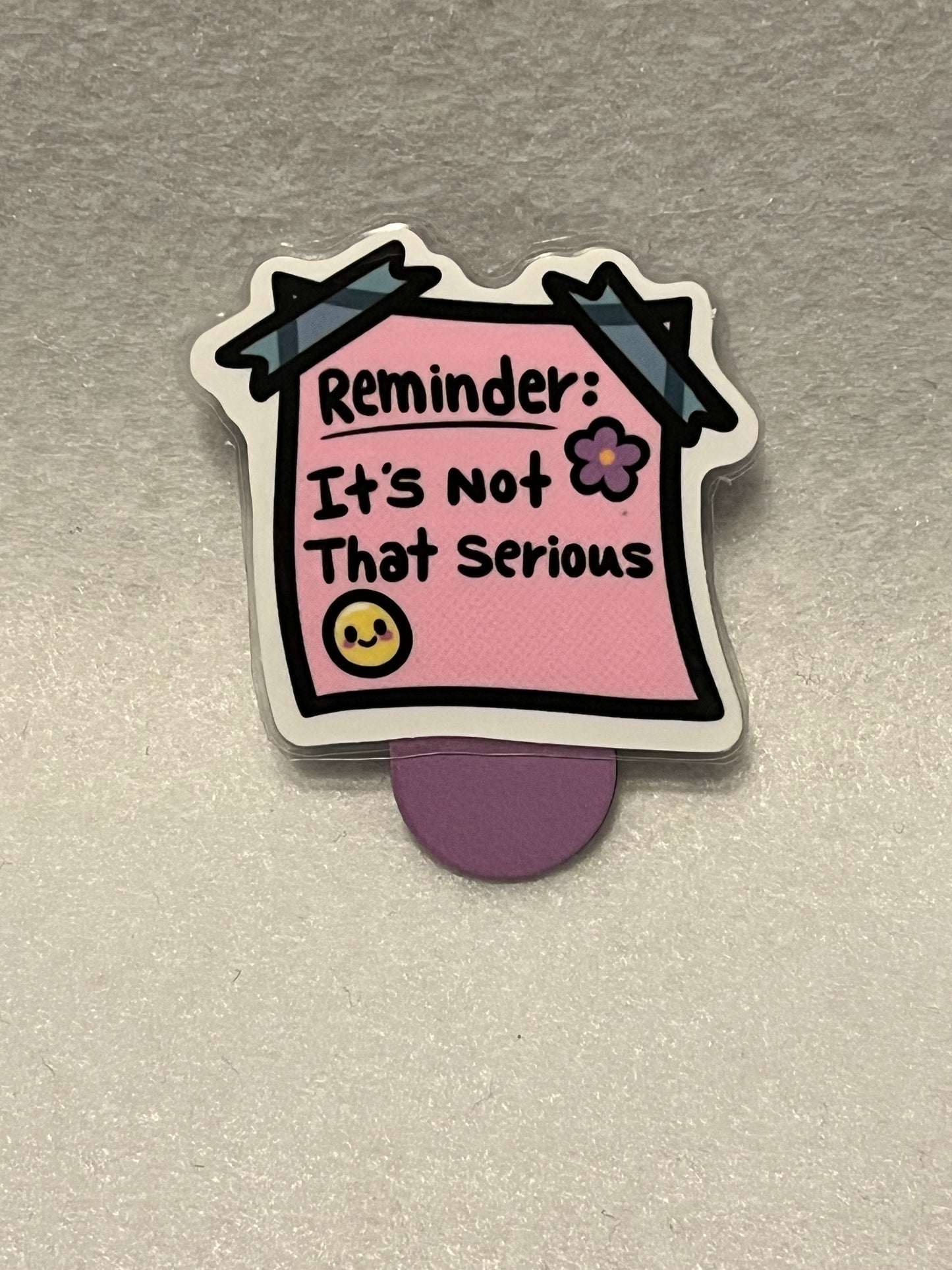 It’s not that serious