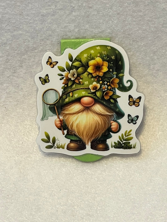 Gnome with butterfly net